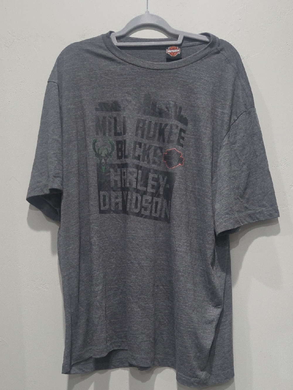 Harley-Davidson Charcoal Gray Graphic Short-Sleeve Tee